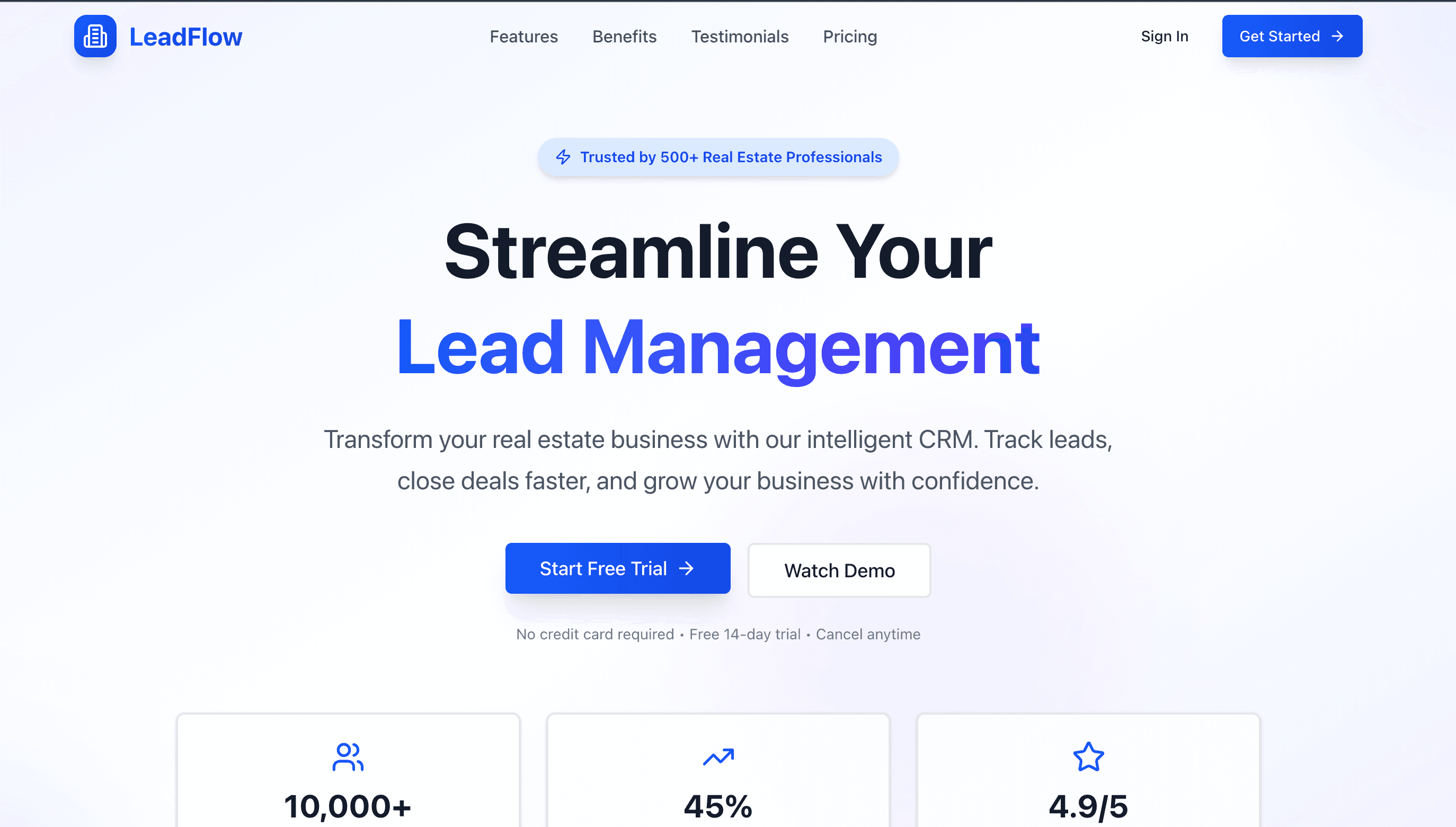 LeadFlow — Real-Estate CRM